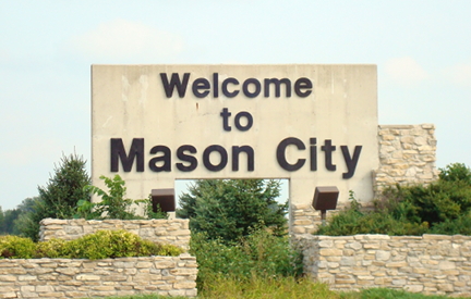 Image for Welcome to Mason City, Iowa Sign